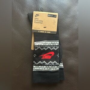 Men’s Nike Everyday Essential Dri-Fit Move To Zero CREW Socks Large Size Black